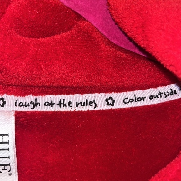 Soft cozy oversized plush red cowl neck loungewear sweatshirt fleece XL/1X - Picture 13 of 13